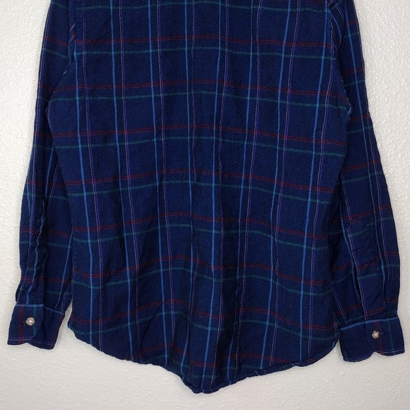 Pendleton 100% Virgin Wool Flannel Plaid Button Down Shirt Size Large - Picture 7 of 12